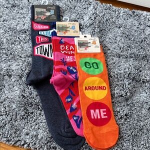 Blue Q Colorful Graphic Socks - Women and Men